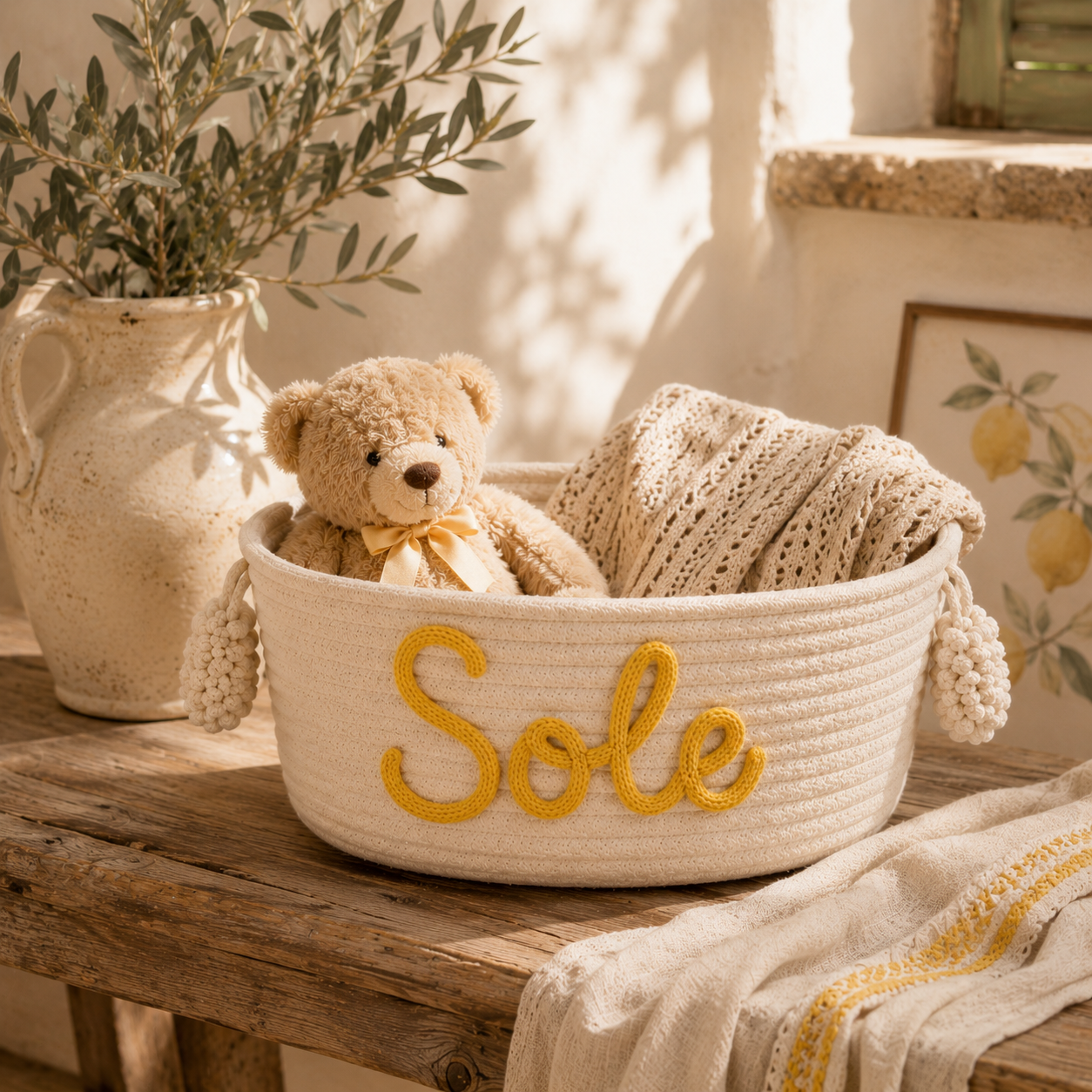 Cestino ™  personalizzato con scritta